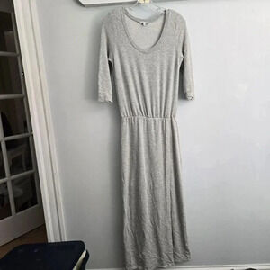 Splendid Long Sleeve Maxi Dress Gray Size‎ Medium
